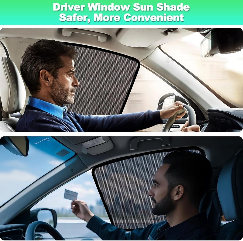 KOCZIL 2017-2022 CRV Window Shades -Car Window Shade for Baby and Driver, Breathable Mesh Car Privacy Curtains for Side Windows, UV Protection and Heat Insulation for Road Trips, Napping - Image 4